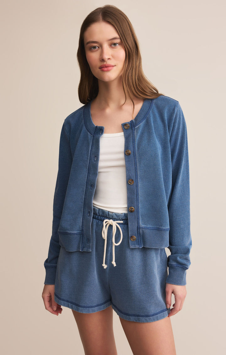 Z Supply Daily Knit Denim Cardigan