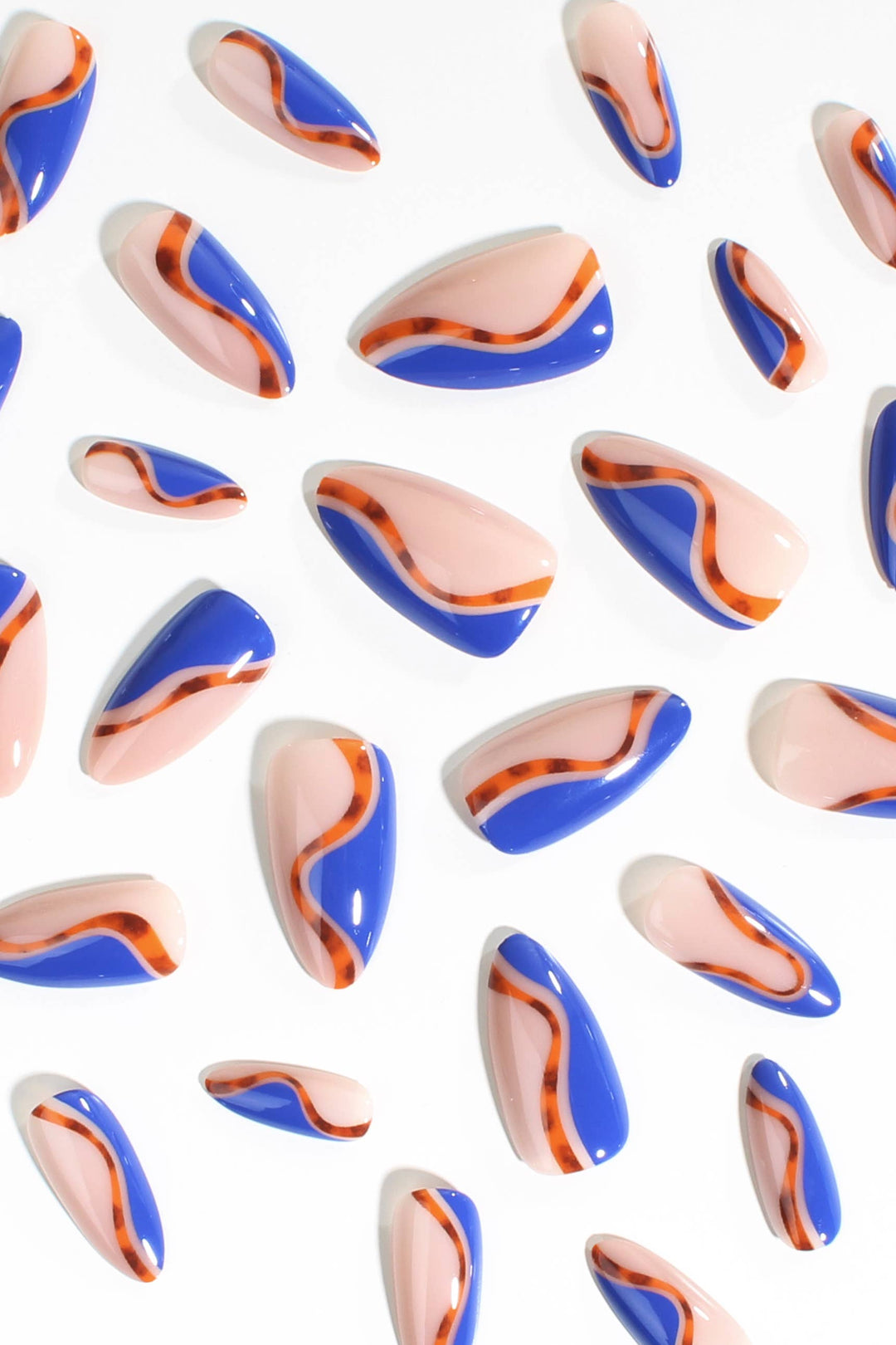 Bonmuz Cobalt Safari Press-On Nails
