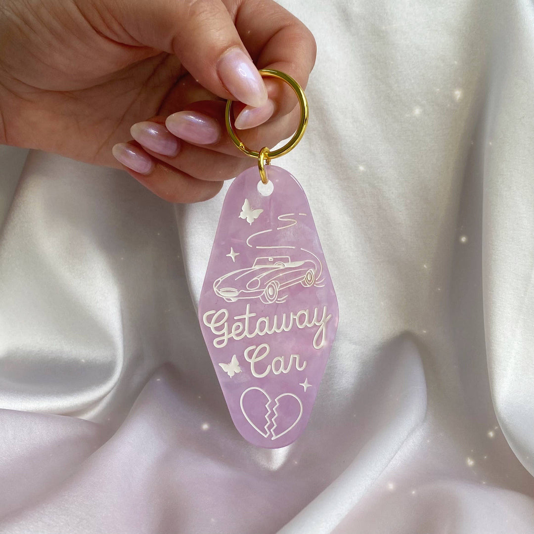 Getaway Car Motel Keychain
