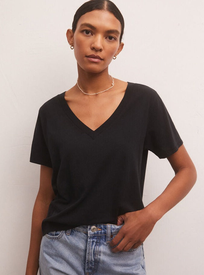 Z Supply Girlfriend V-Neck Tee