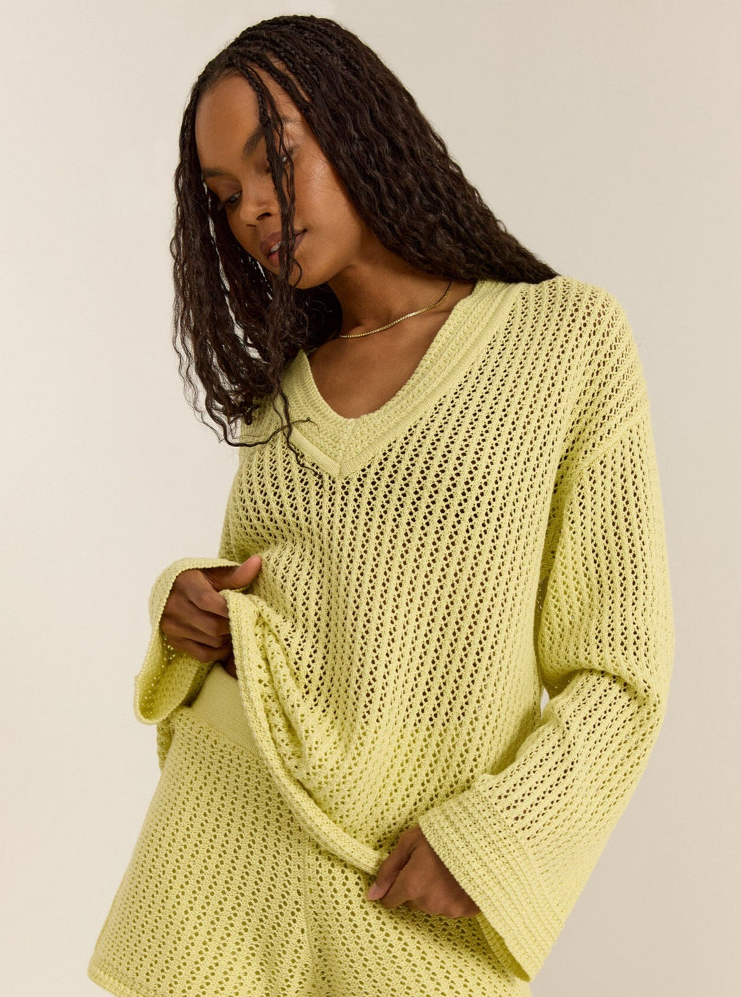 Z Supply Kiami Crochet Sweater