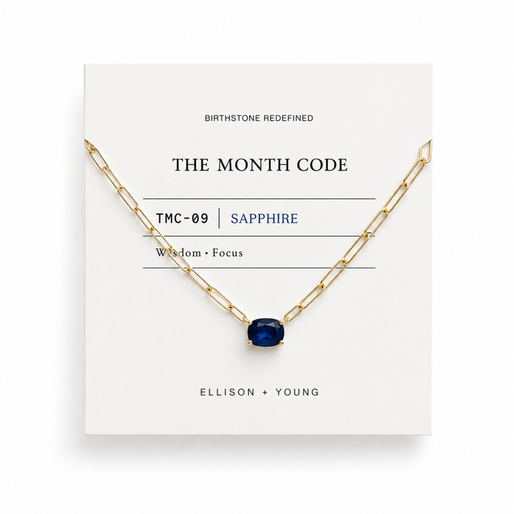The Month Code Birthstone Necklace