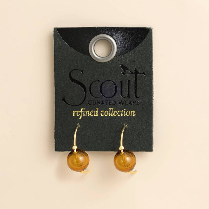 Scout Topaz Glass Hoop Earring