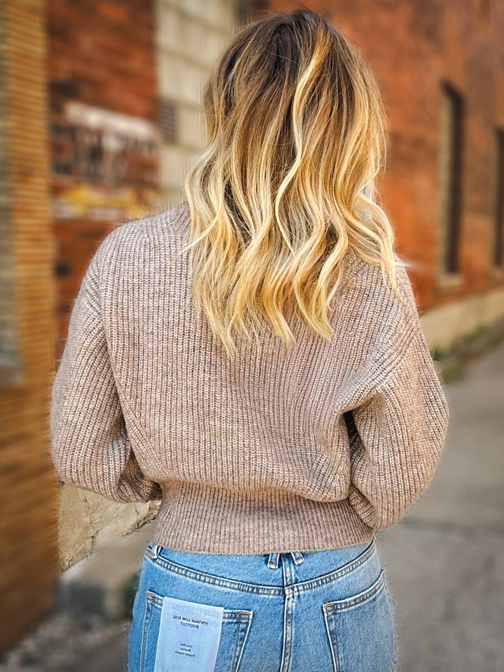 Good American The Chunky Knit Sweater