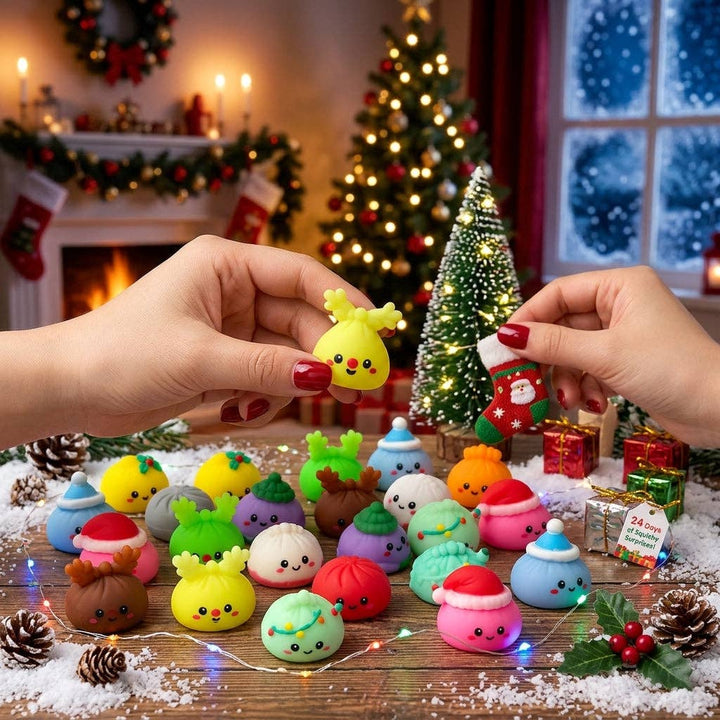 Holiday Advent Calendar- Mochi Dumpling Squishy