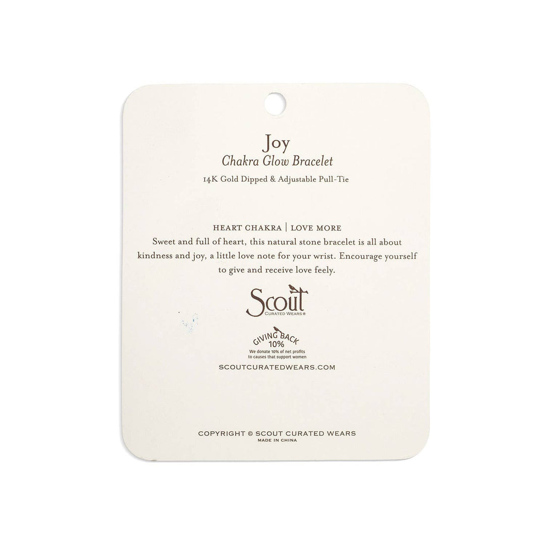 Scout Chakra Glow Bracelet - Joy/Heart