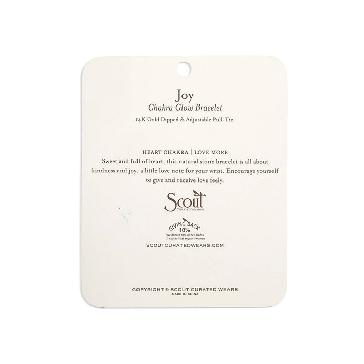 Scout Chakra Glow Bracelet - Joy/Heart
