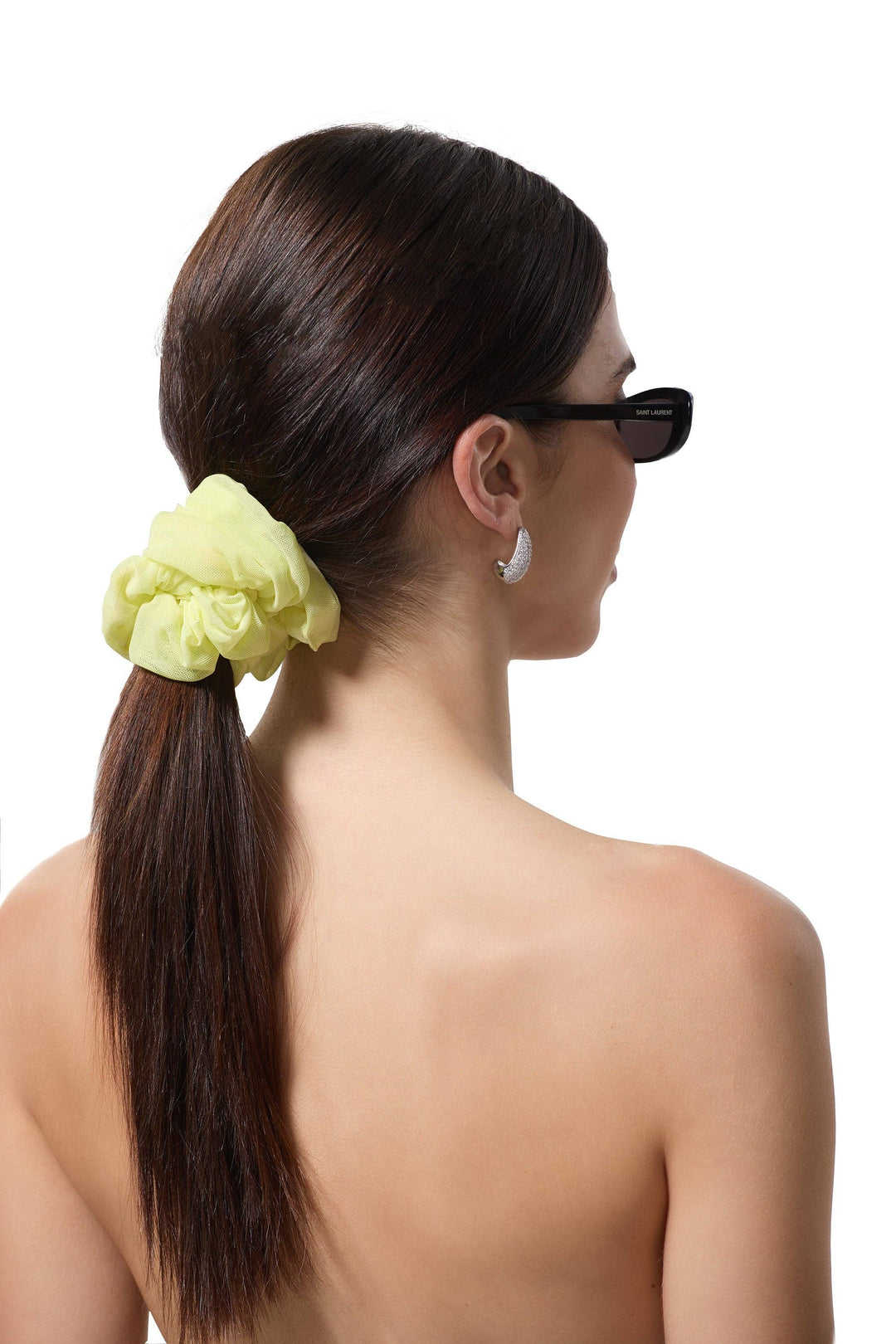 Fashionable Fun Oversized Scrunchie - Sunny Lime
