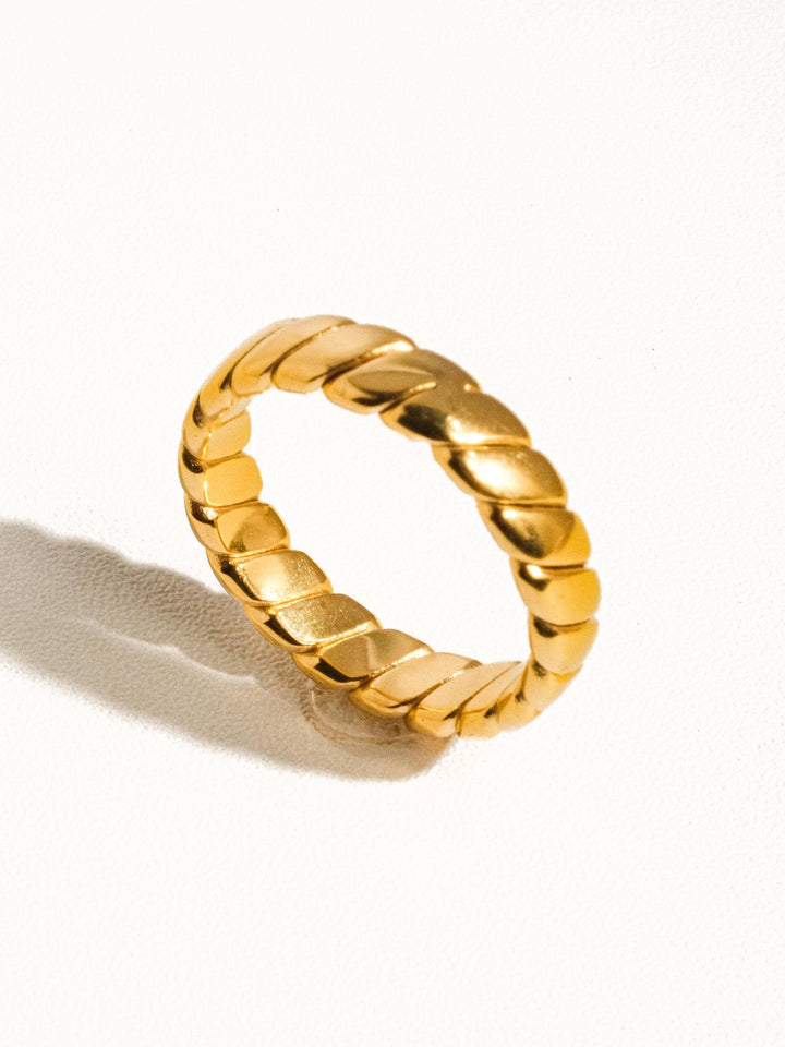 Golden Braid Ring