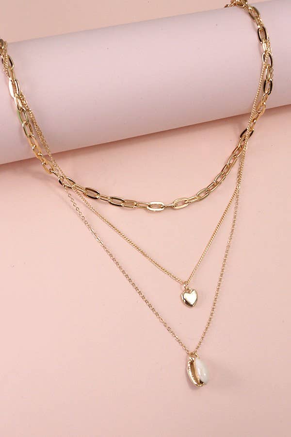 Seaside Heart Layered Necklace