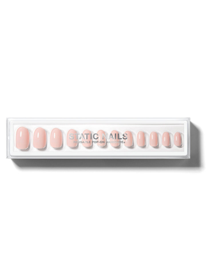 Static Nails Milky Pink Round