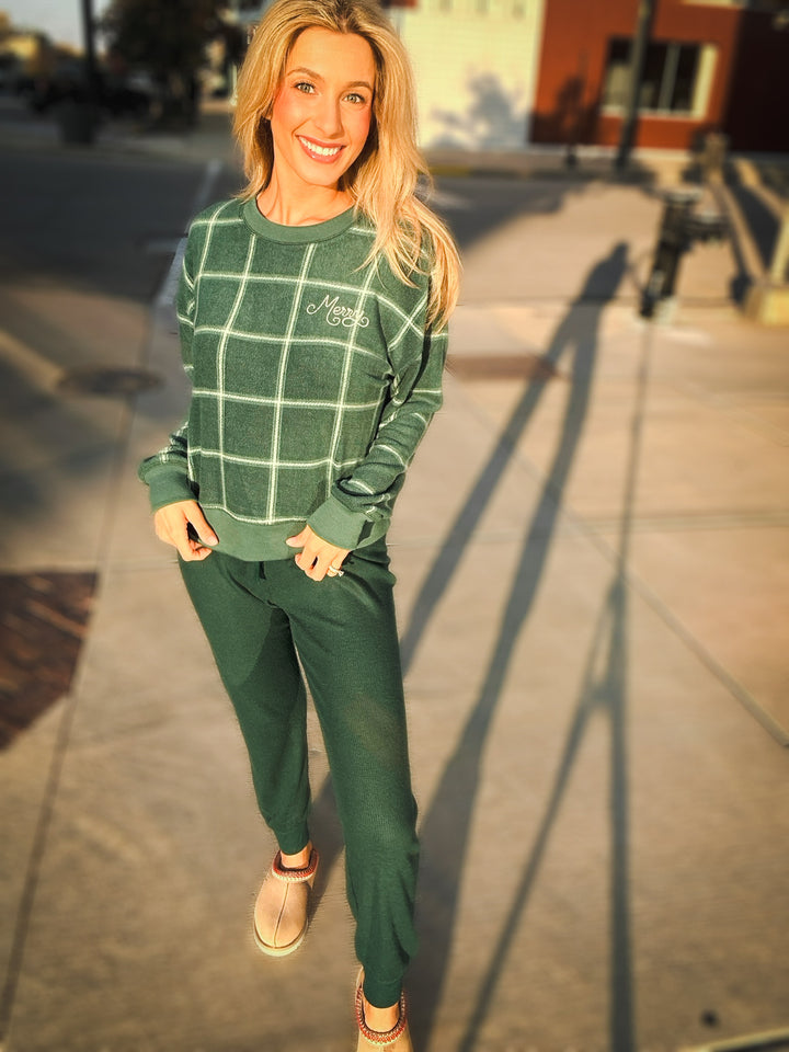 Z Supply Plaid Long Sleeve Top