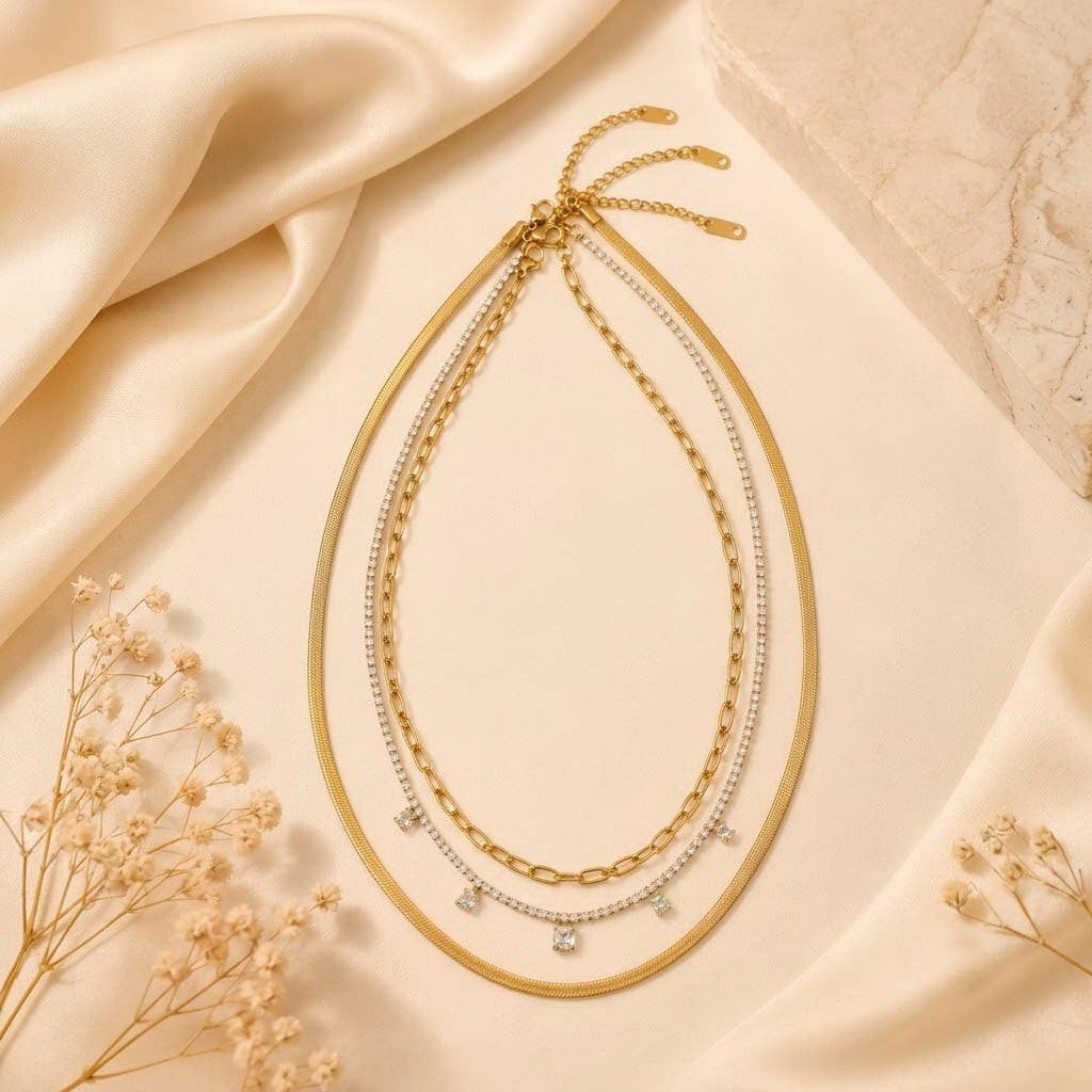 Threes Company Layered Necklace
