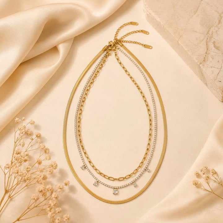 Threes Company Layered Necklace