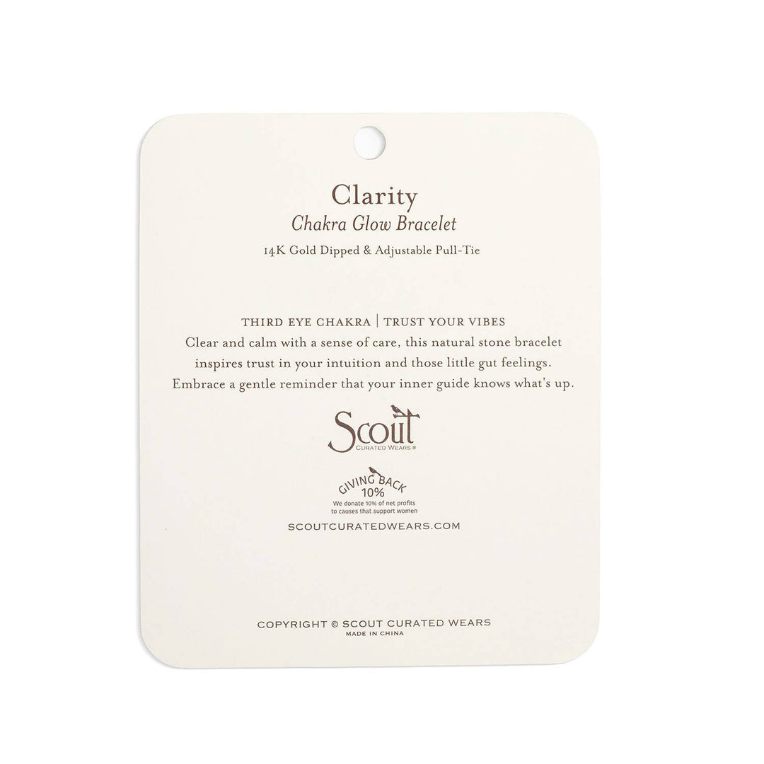 Scout Chakra Glow Bracelet - Clarity/Third Eye