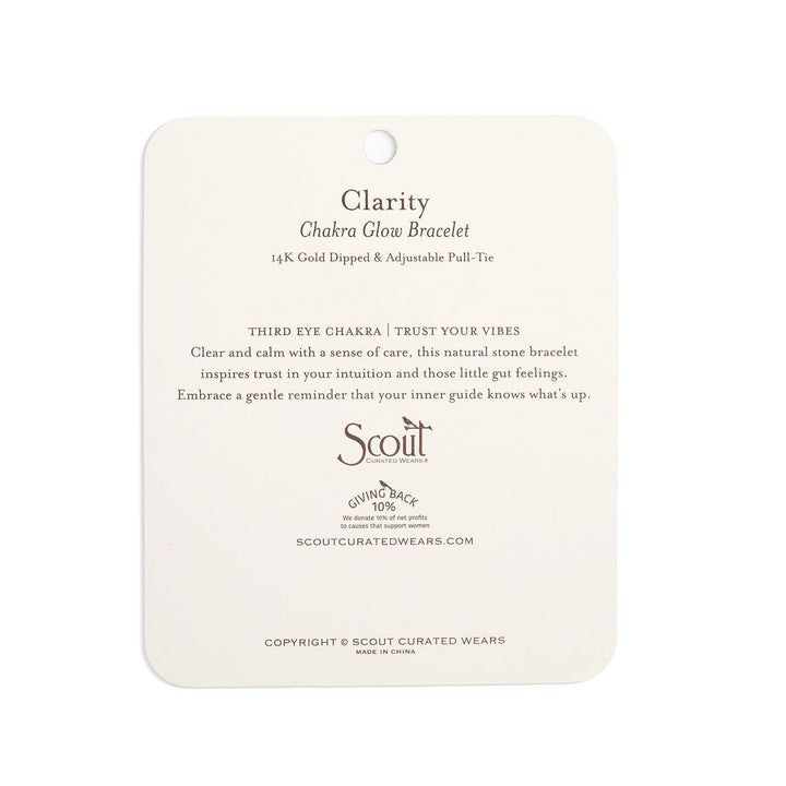 Scout Chakra Glow Bracelet - Clarity/Third Eye