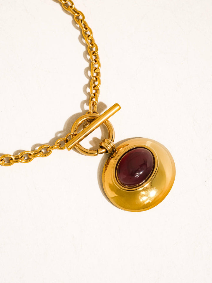Crimson Keepsake Necklace