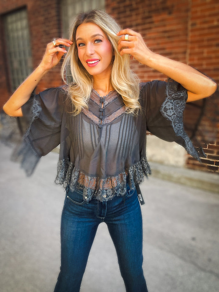 Free People Bali Midnight Rain Top