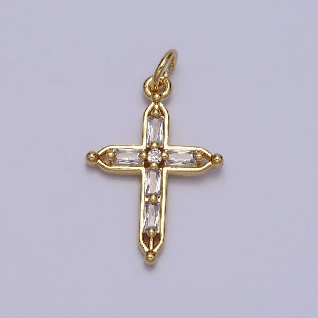 Crystal Cross Charm