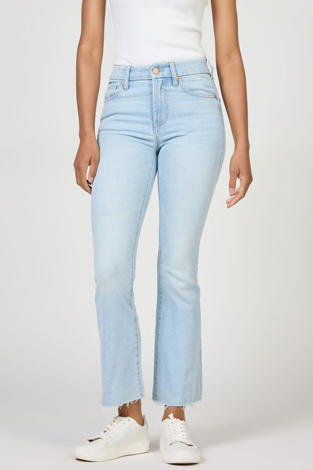Dear John Jeanne Cropped Bootcut in Misty Cloud