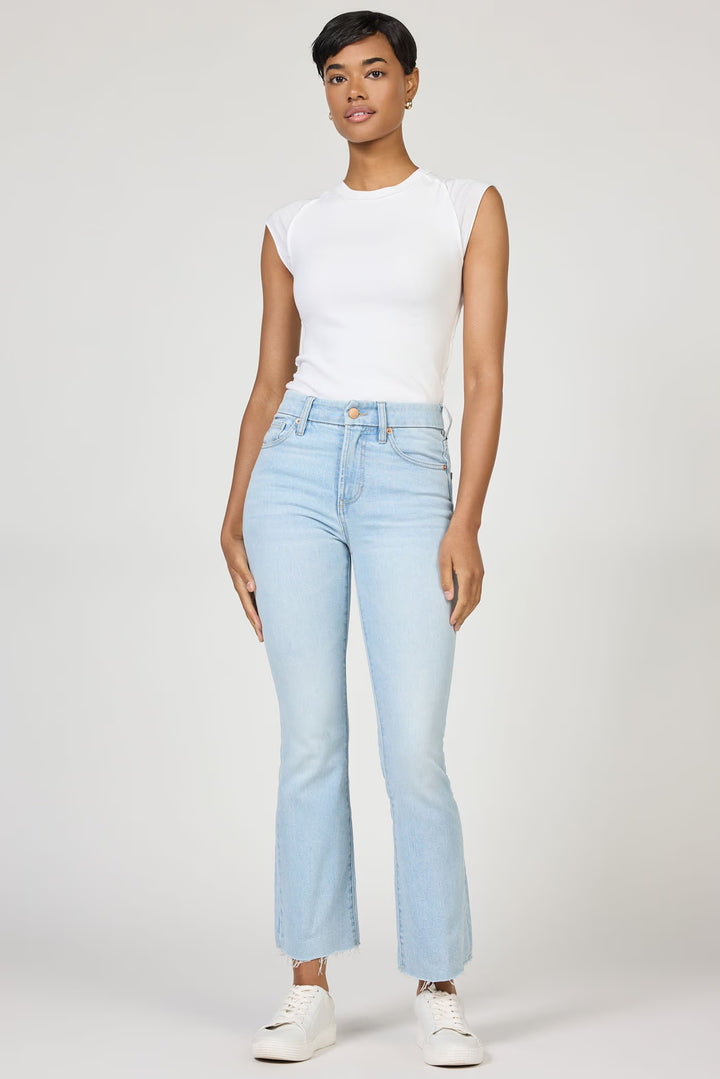 Dear John Jeanne Cropped Bootcut in Misty Cloud