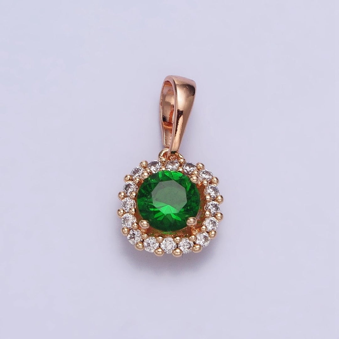 Emerald Rose Gold Charm