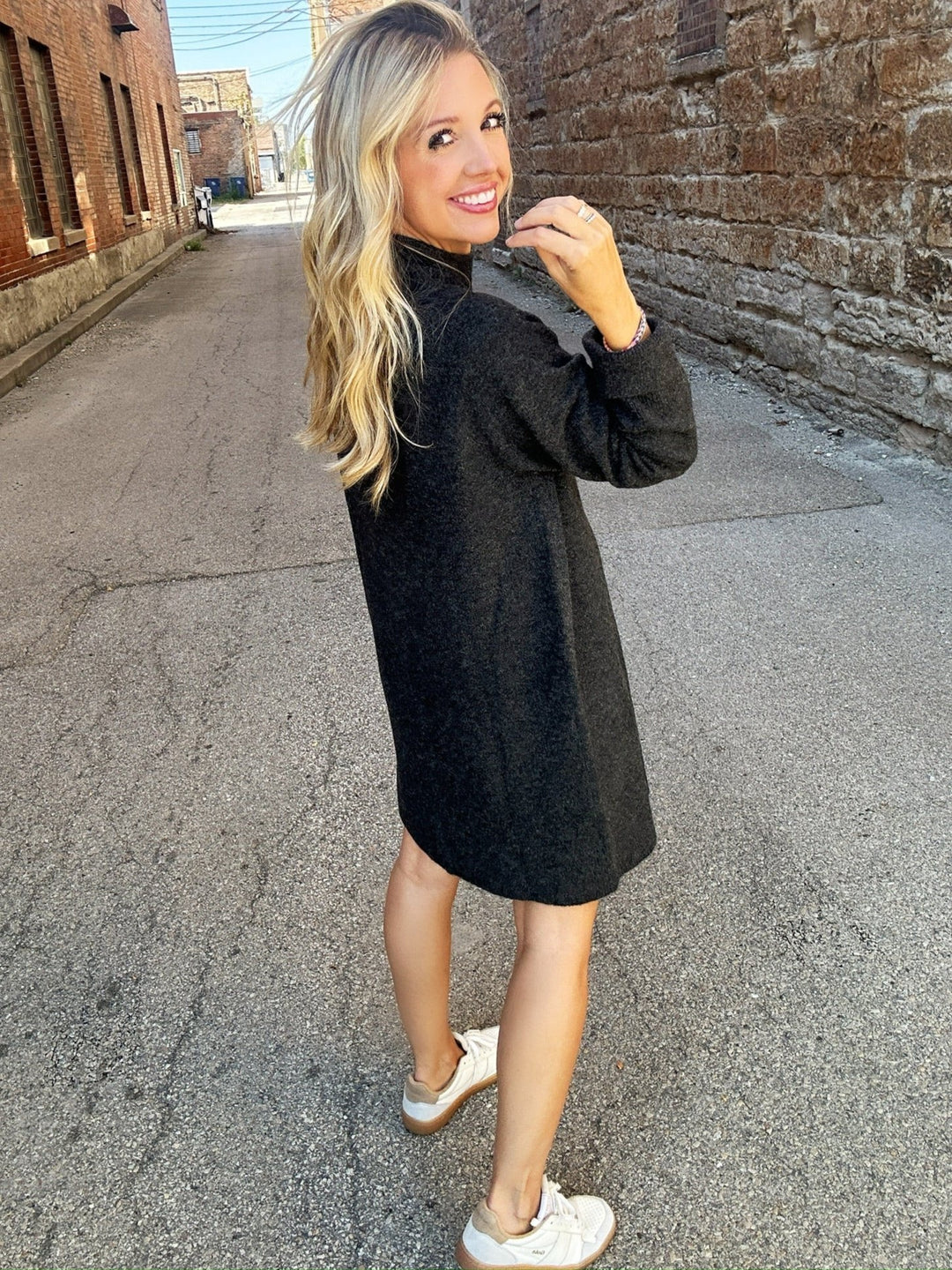 Sadie & Sage Carson High Neck Sweater Dress