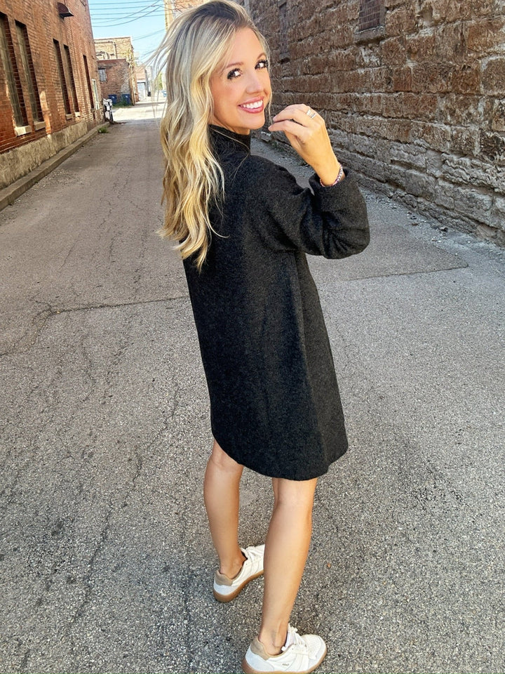 Sadie & Sage Carson High Neck Sweater Dress