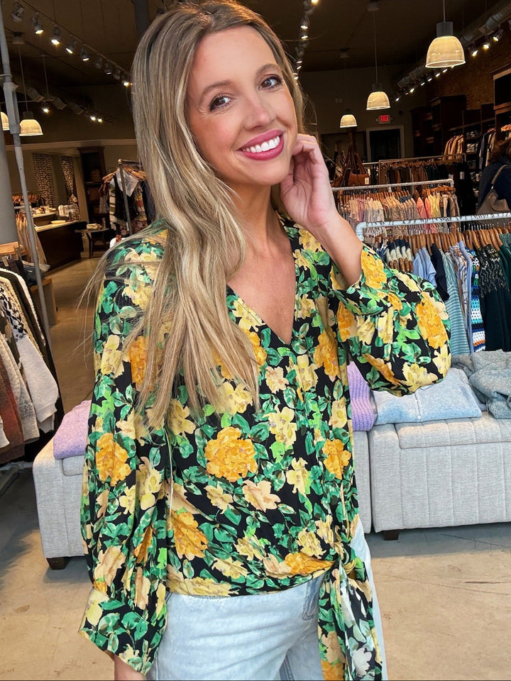 Karen Kane Petals + Poise Blouse