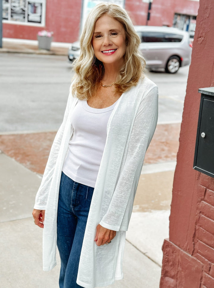 Feeling Carefree Slub Cardigan