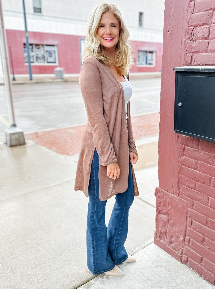 Feeling Carefree Slub Cardigan