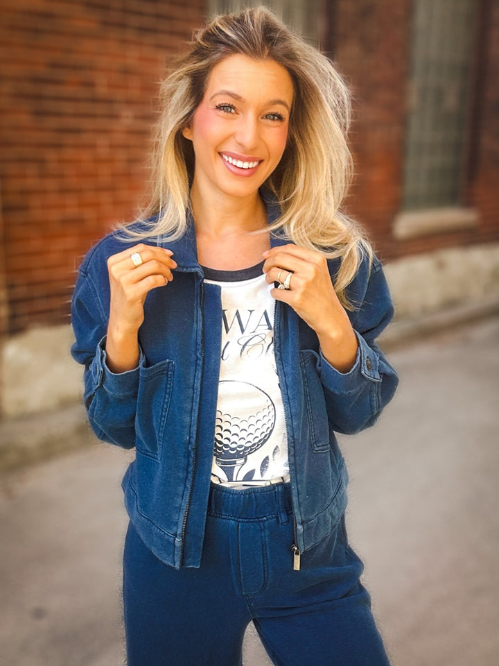 Z Supply Heritage Knit Denim Jacket