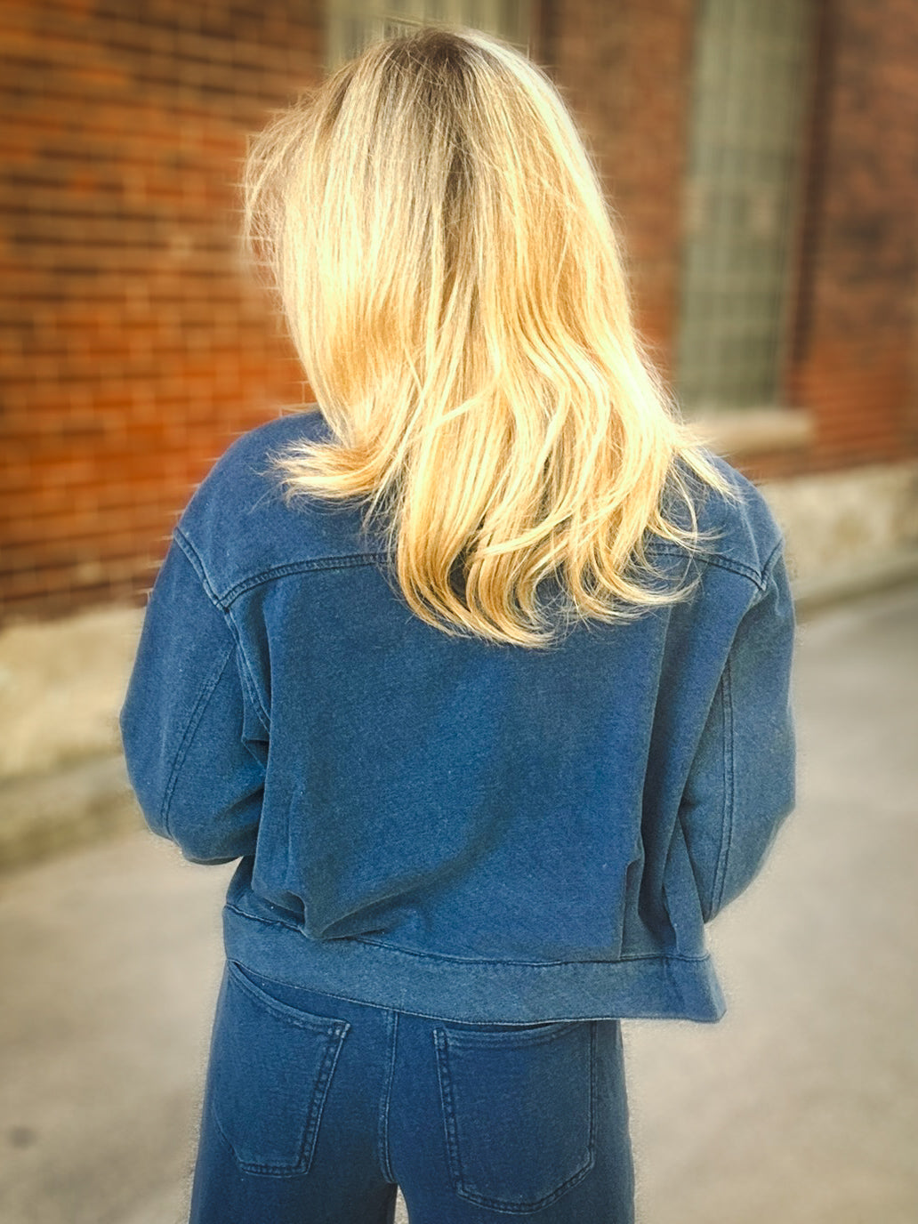 Z Supply Heritage Knit Denim Jacket