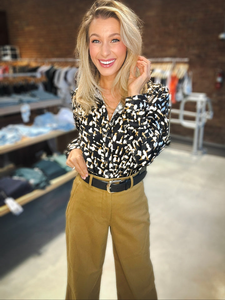 Spanx Stretch Twill Cropped Wide Leg