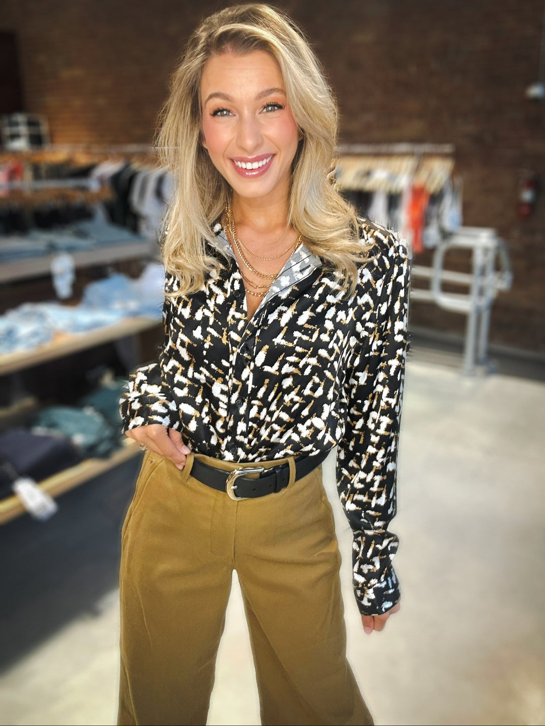 Spanx Stretch Twill Cropped Wide Leg