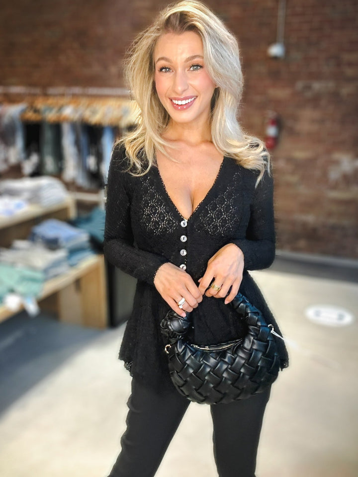 Free People Janey Lace Top