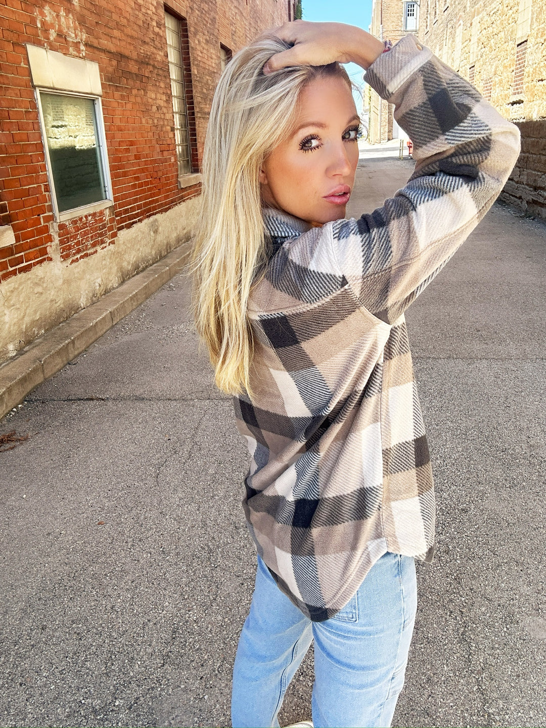 Z Supply Hiker Two Tone Fleece Jacket