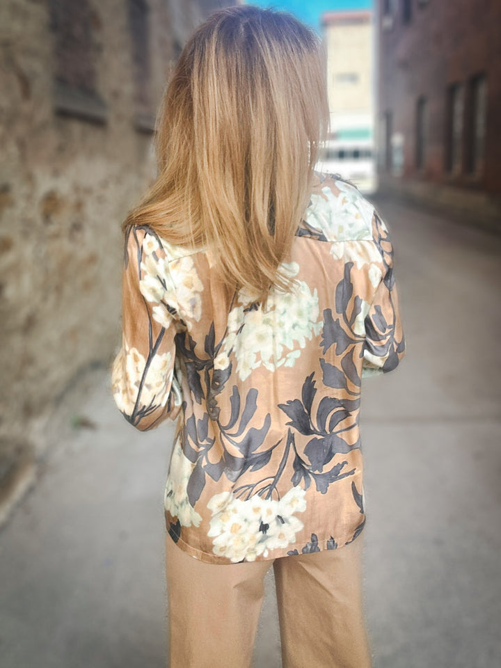 Karen Kane Polished Bloom Blouse