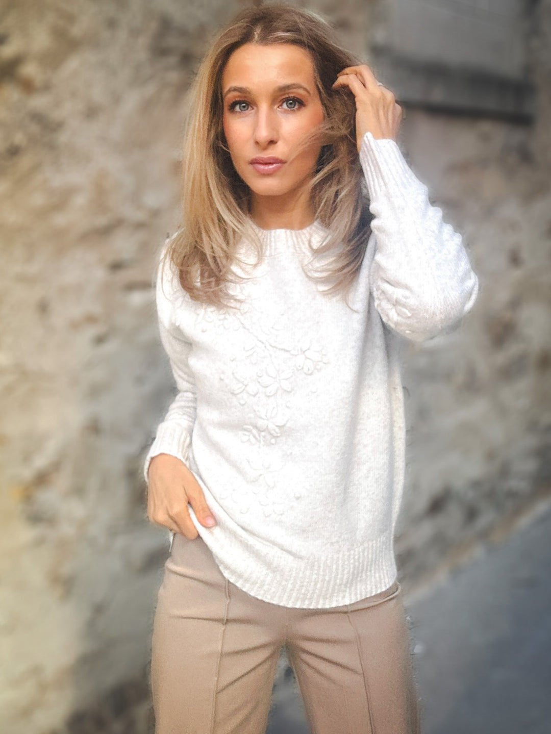 Karen Kane Delicate Details Sweater