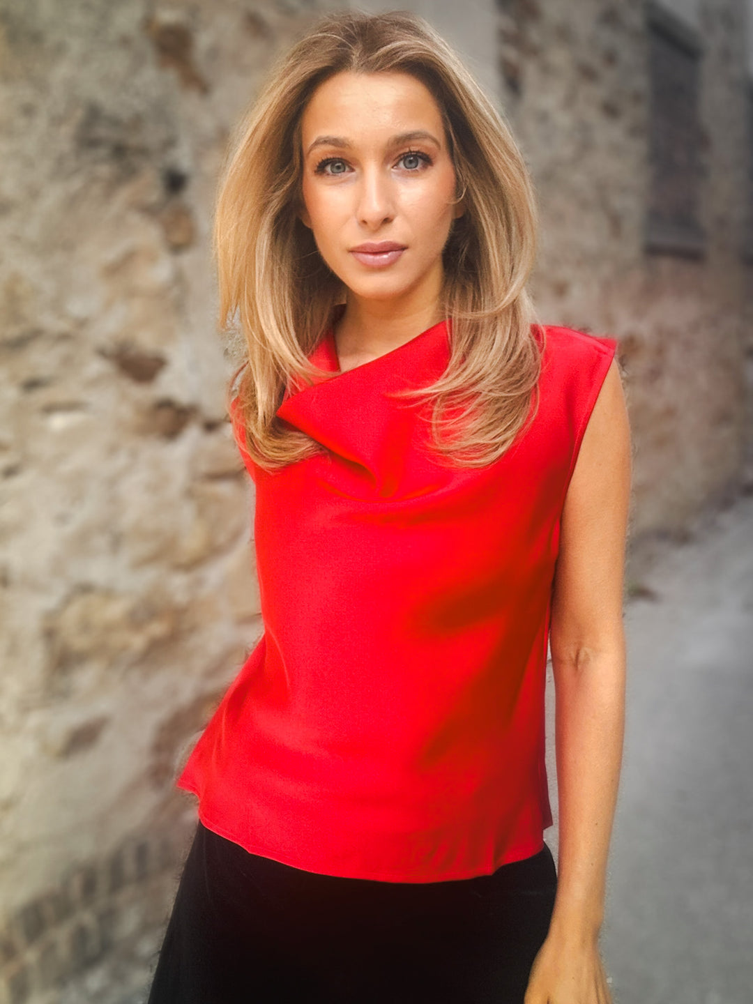 Spanx Sleeveless Cowl Neck Top