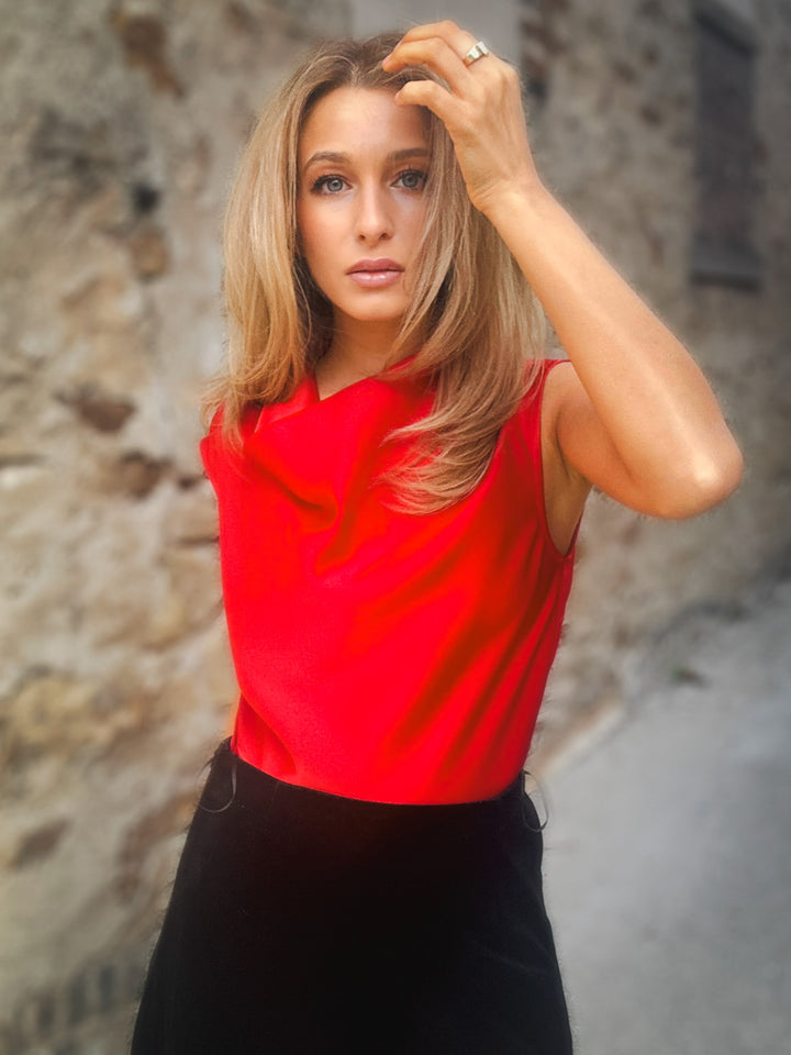 Spanx Sleeveless Cowl Neck Top