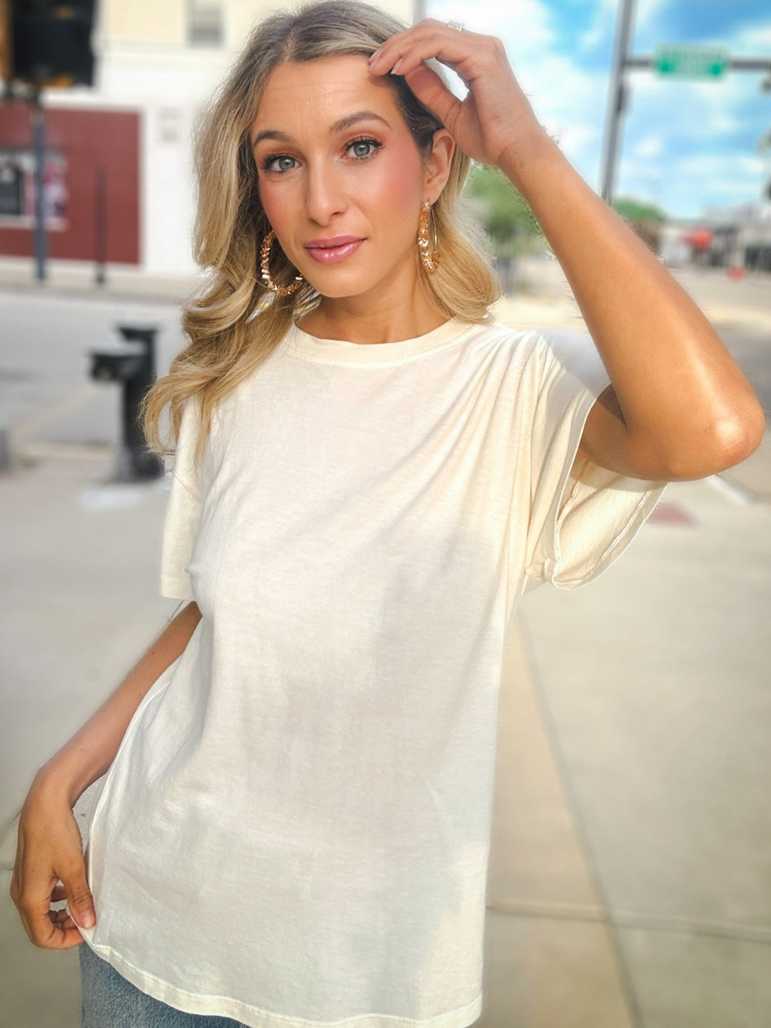 Self Contrast Cherie T-Shirt