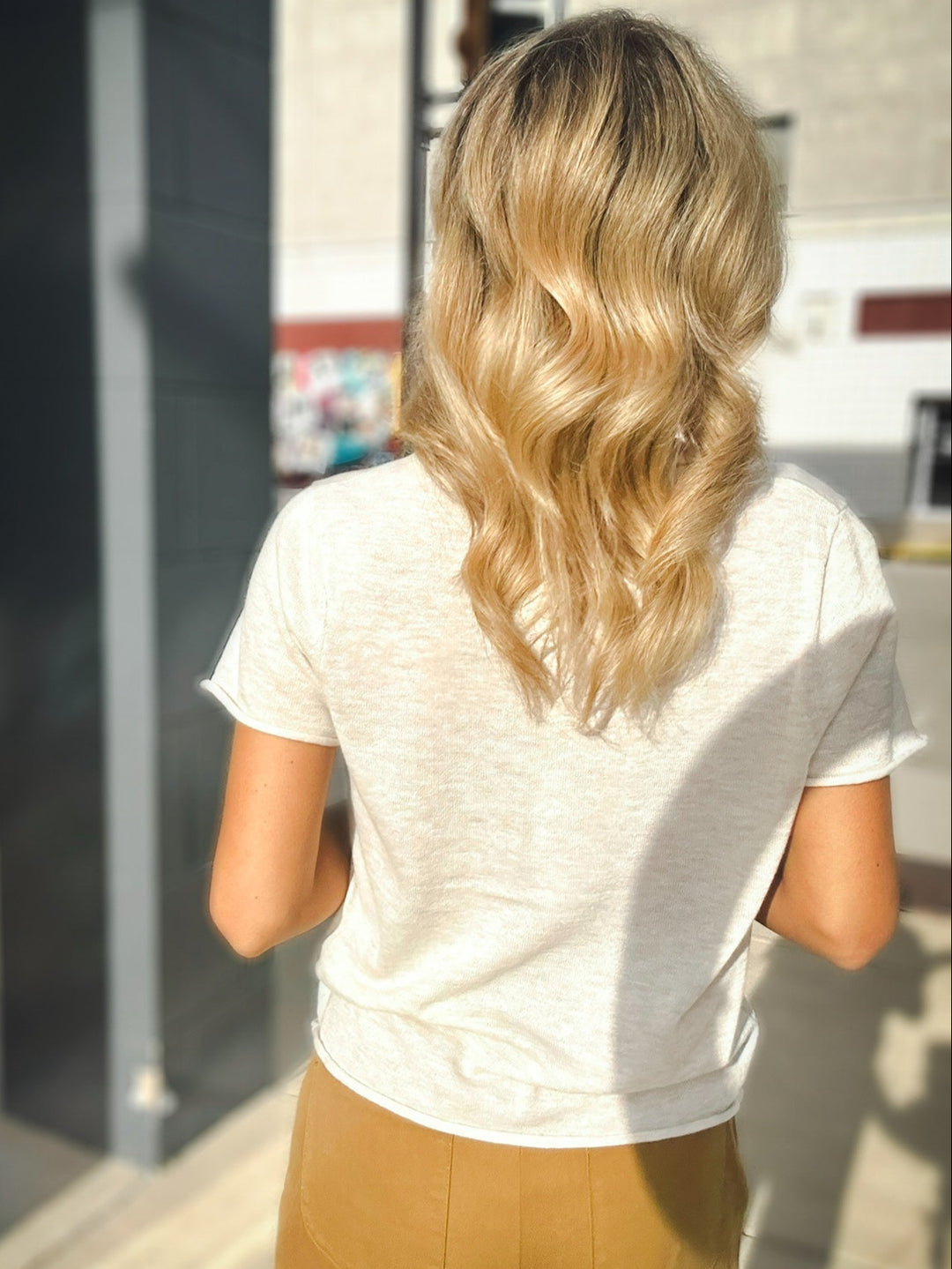 Self Contrast Celine Sweater Tee