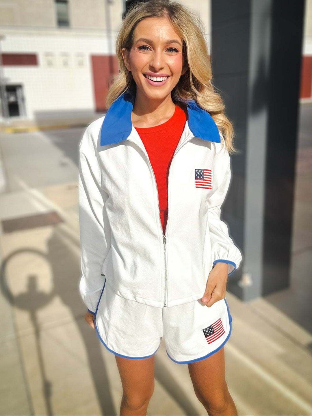 Sadie & Sage Peace and Patriotism Shorts