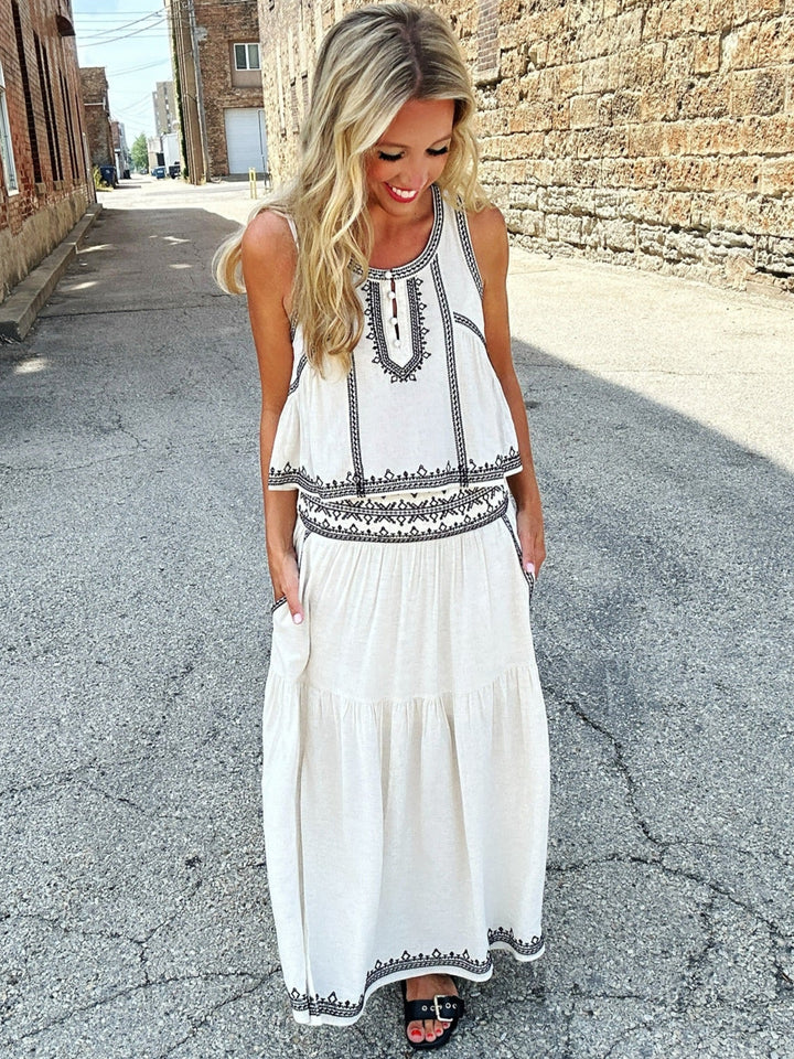 Saltwater Luxe Jaelynn Midi Skirt