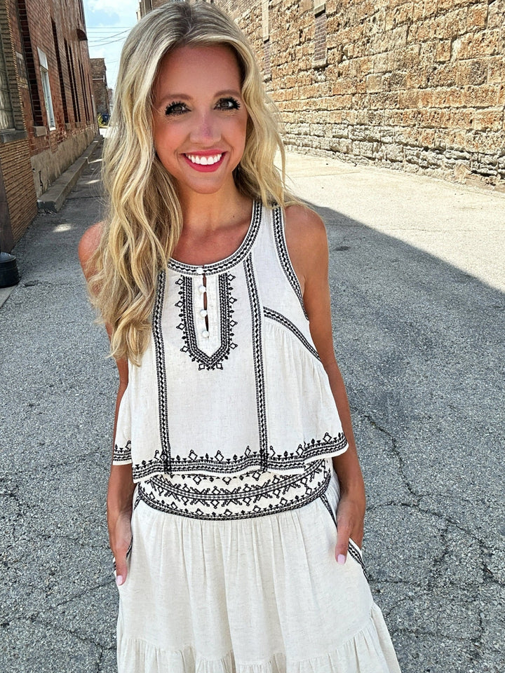 Saltwater Luxe Jaelynn Midi Skirt