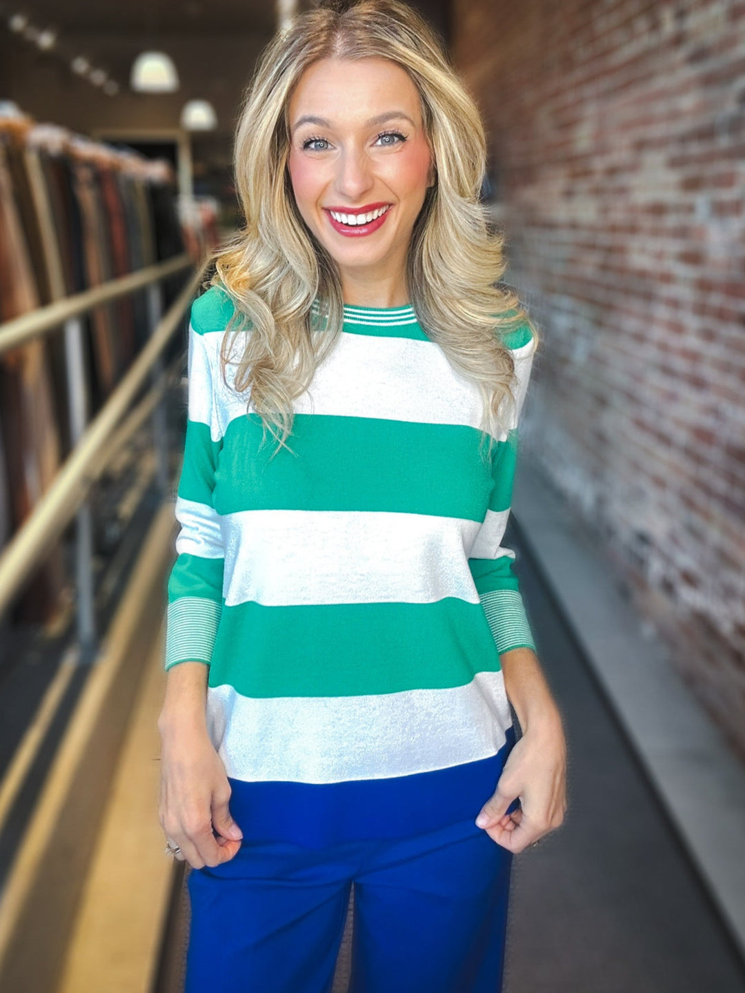 Renuar Sensational Stripes Top