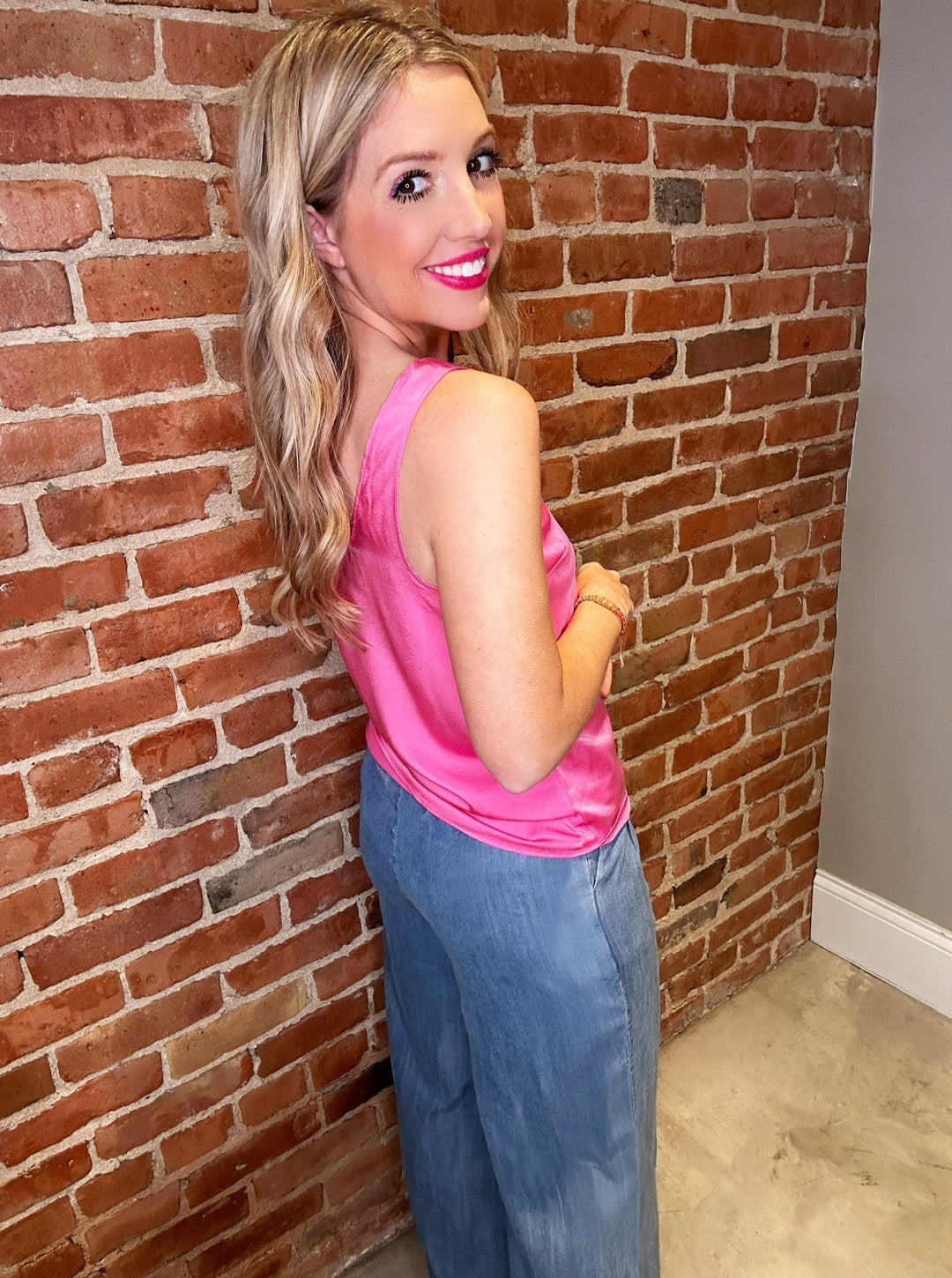 Dex Black Tape Pink Crush Tank