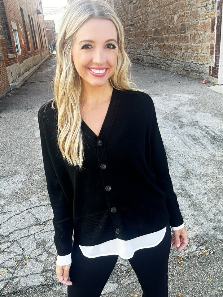 Karen Kane Sophisticated Ways Layered Cardigan