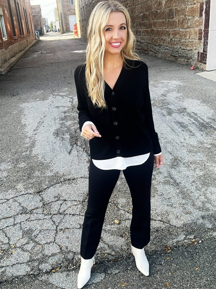 Karen Kane Sophisticated Ways Layered Cardigan